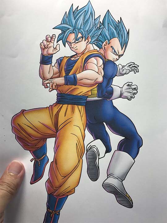 Diseños de Goku y Vegeta SSJ Blue en Dragon Ball Super Diseños de Goku y Vegeta SSJ Blue en Dragon Ball Super