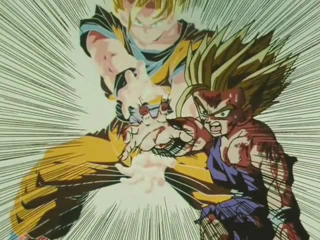 Goku y gohan vs Cell Goku y gohan vs Cell