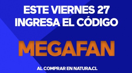 Ingresa el código MEGAFAN al comprar en Natura Friday y obtén un regalo especial