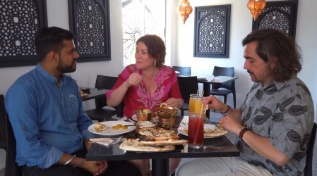 Koke Santa Ana y Javiera Contador exploraron los sabores de la India