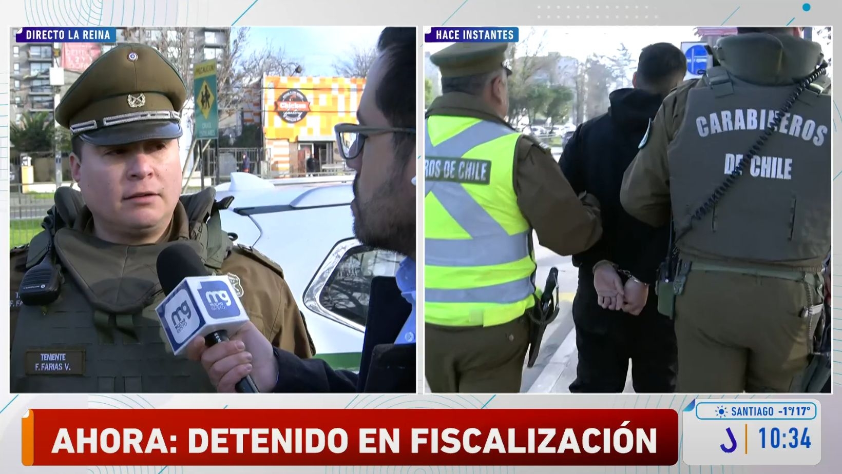 Detenido en fiscalización