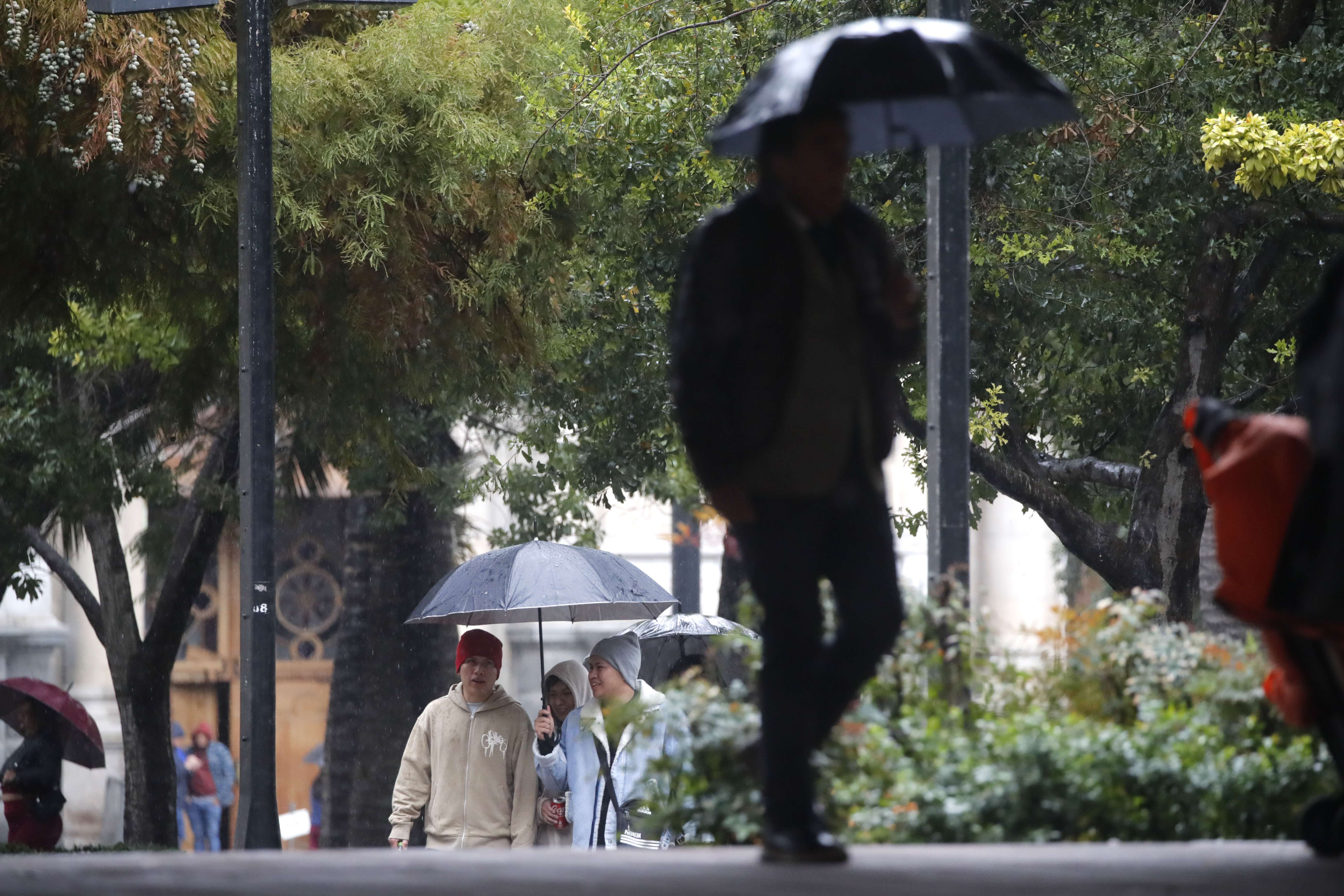 Lluvia en Santiago