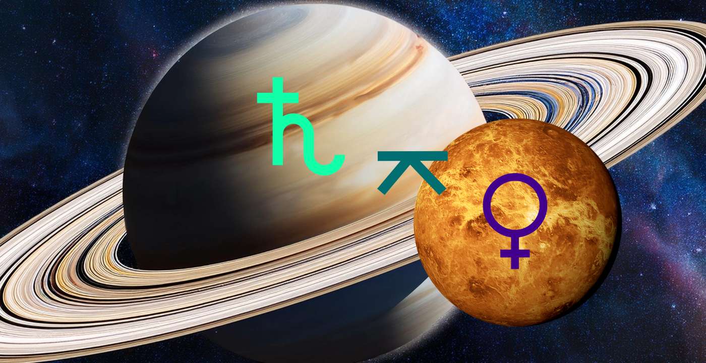 Venus quincuncio Saturno Venus quincuncio Saturno