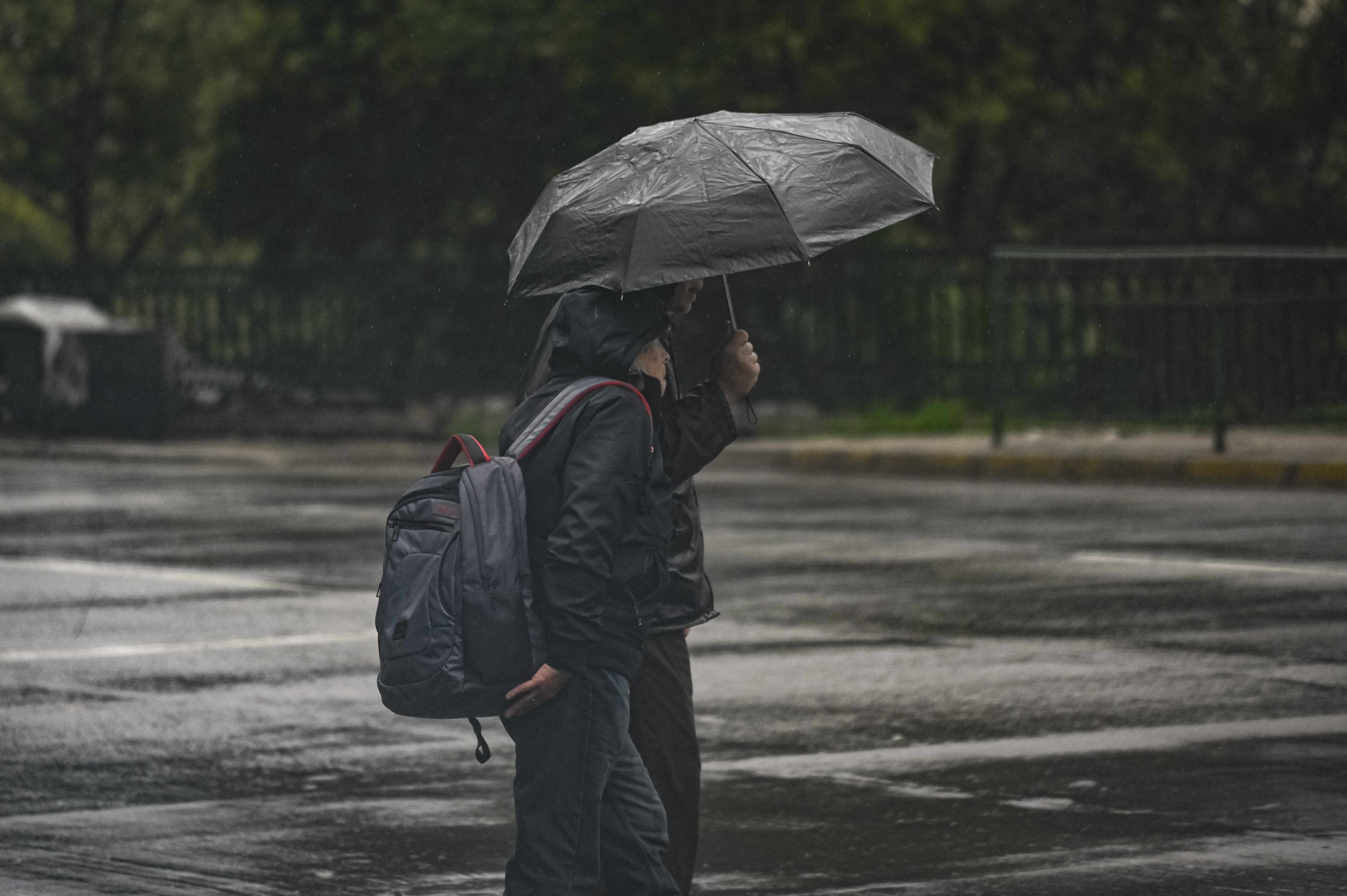 Lluvia en Santiago