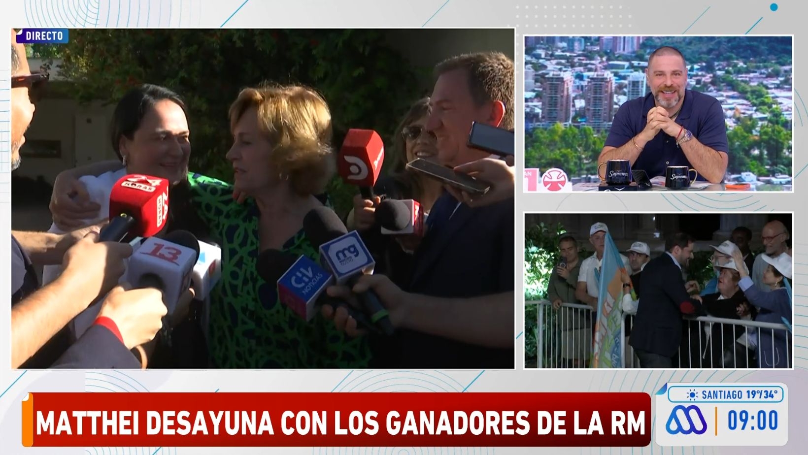 Carol Bown y Evelyn Matthei