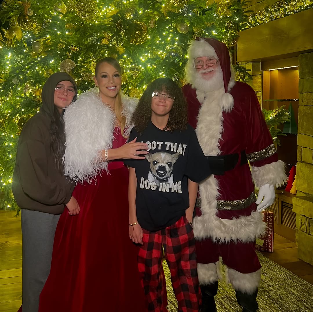 Mariah Carey y sus dos hijos