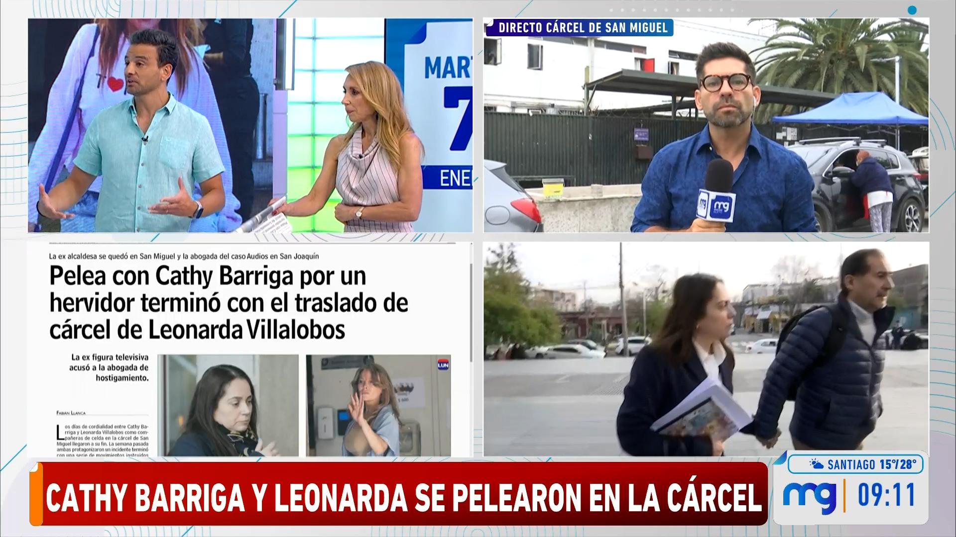 Pelea de Cathy Barriga y Leonarda Villalobos