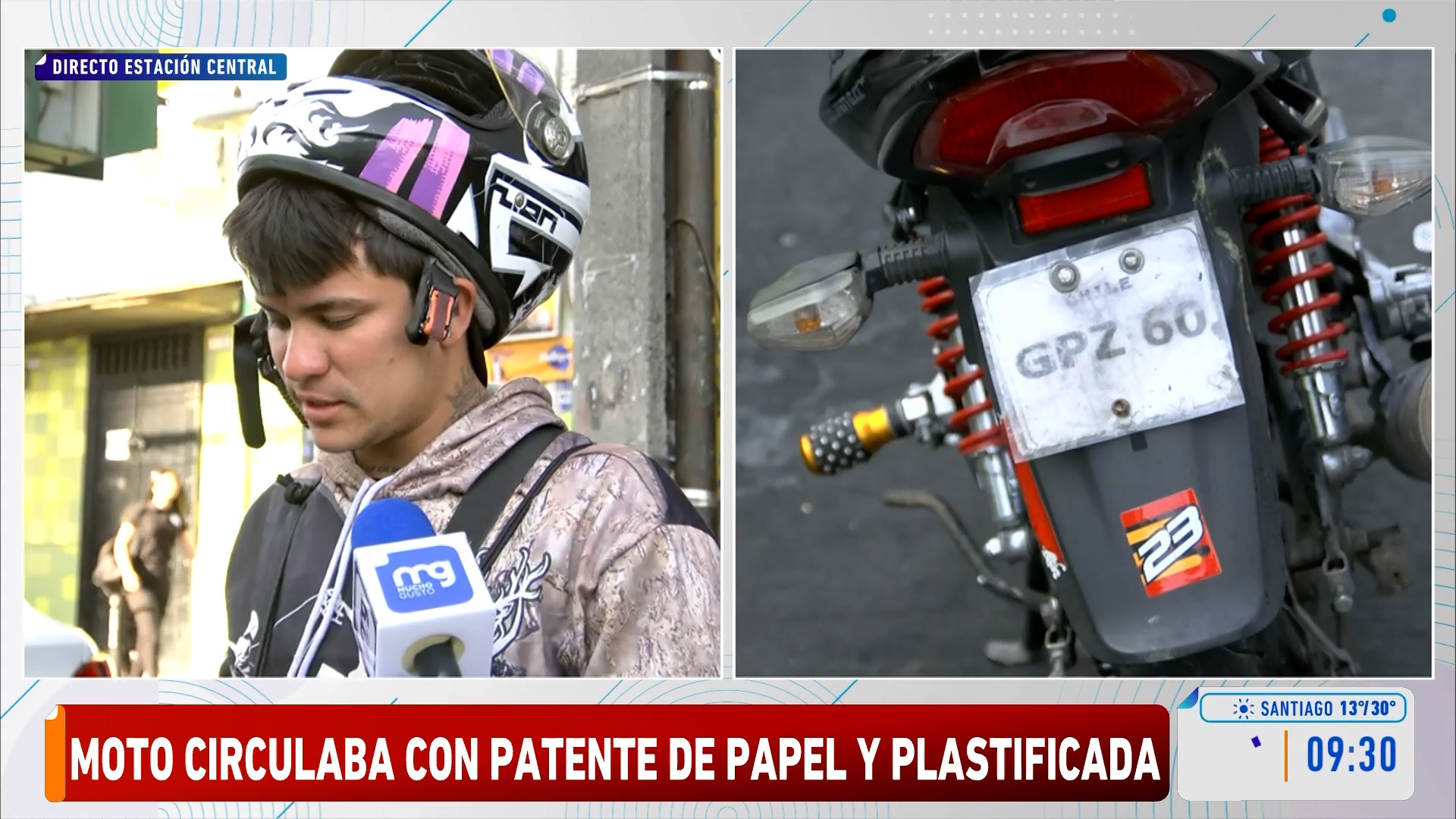 Moto con patente de papel