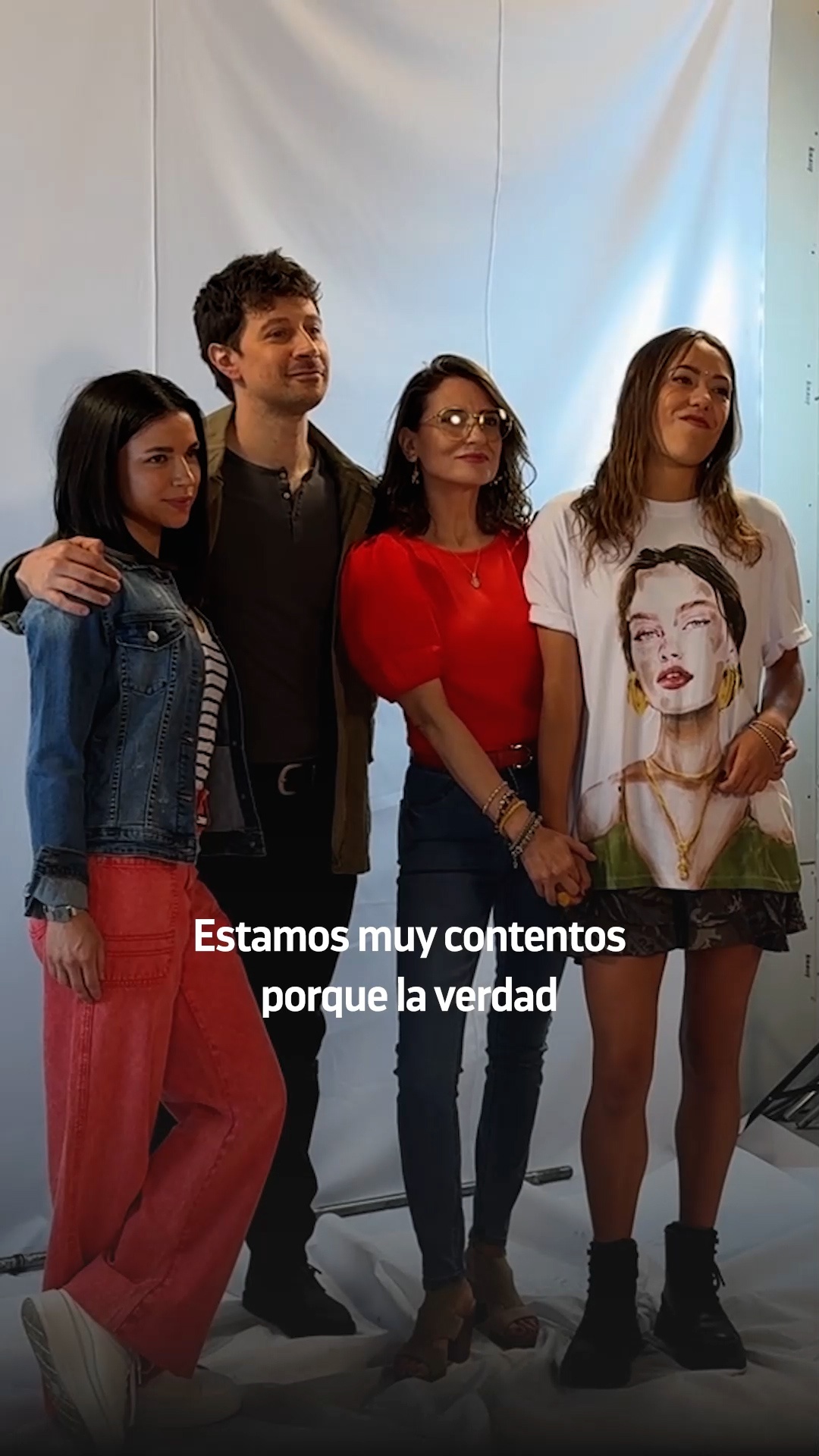 Francisca Gavilán, Nicole Espinoza, Ricardo Vergara y Jacinta Rodríguez