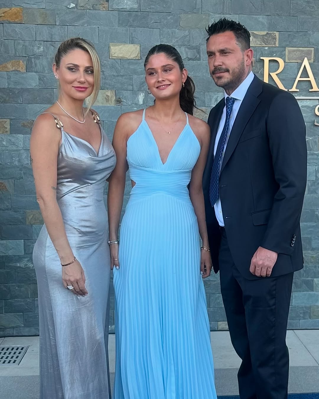 Gissella Gallardo, Agustina y Mauricio Pinilla