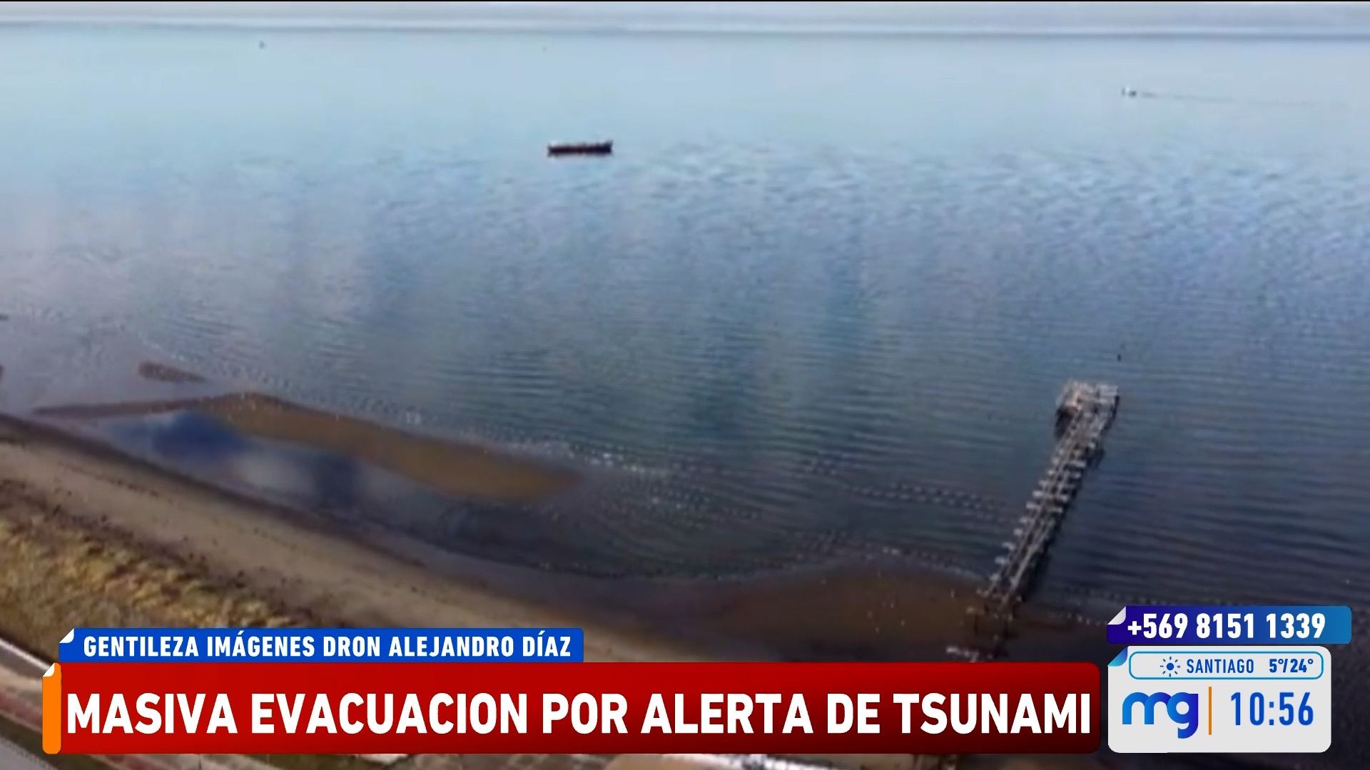 Recogimiento del mar