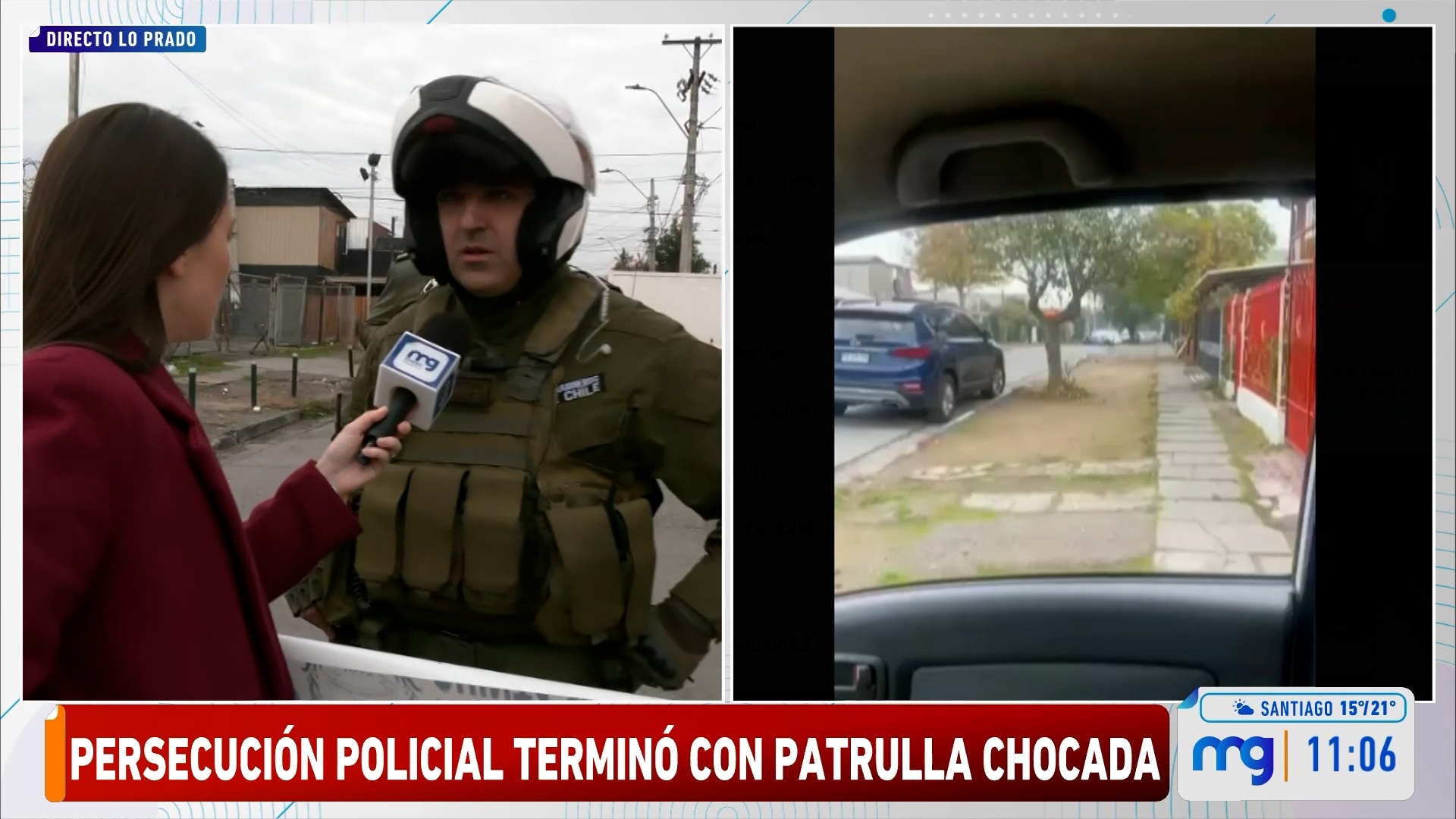 Choque patrulla camión