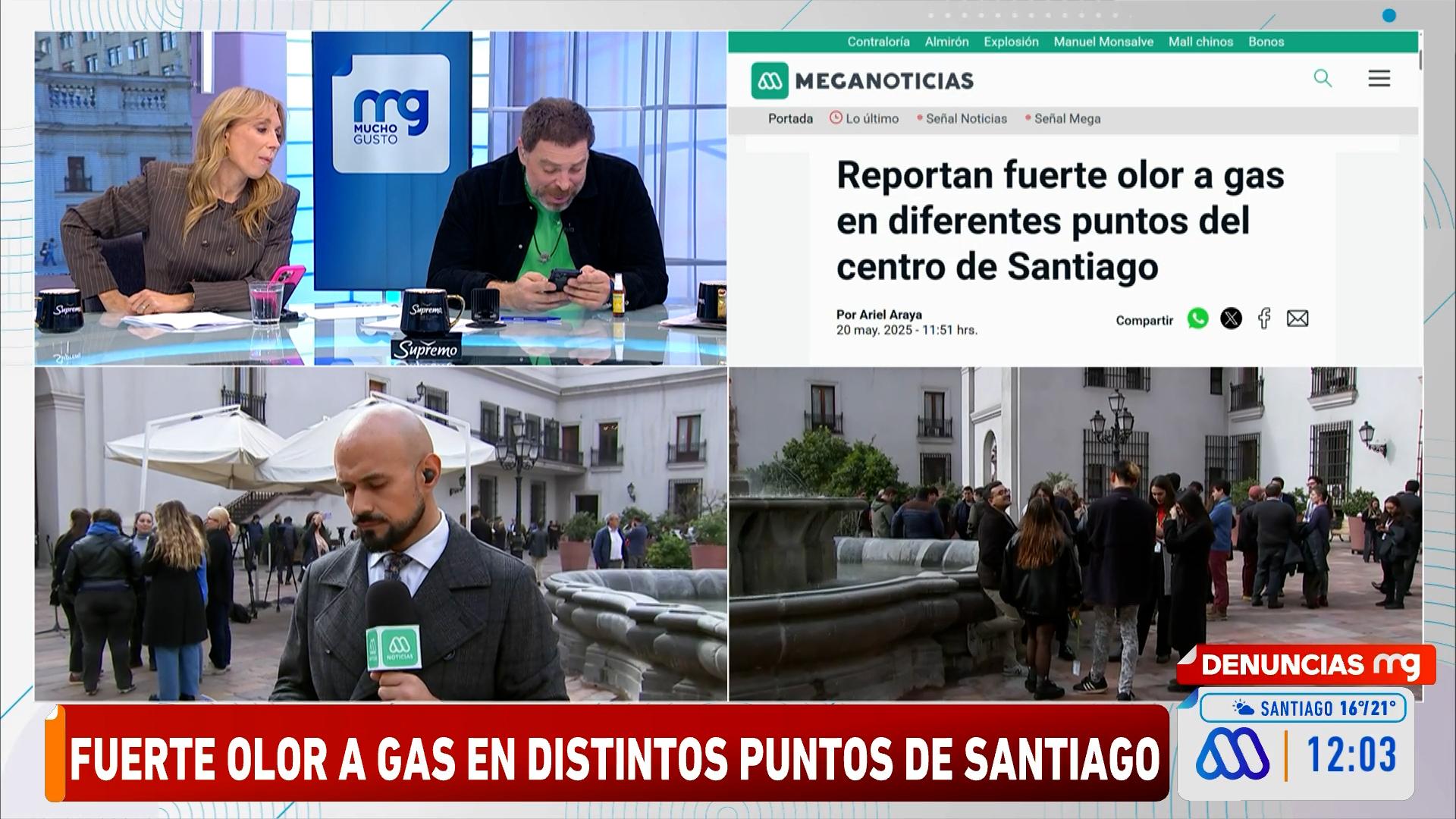 Fuerte olor a Gas