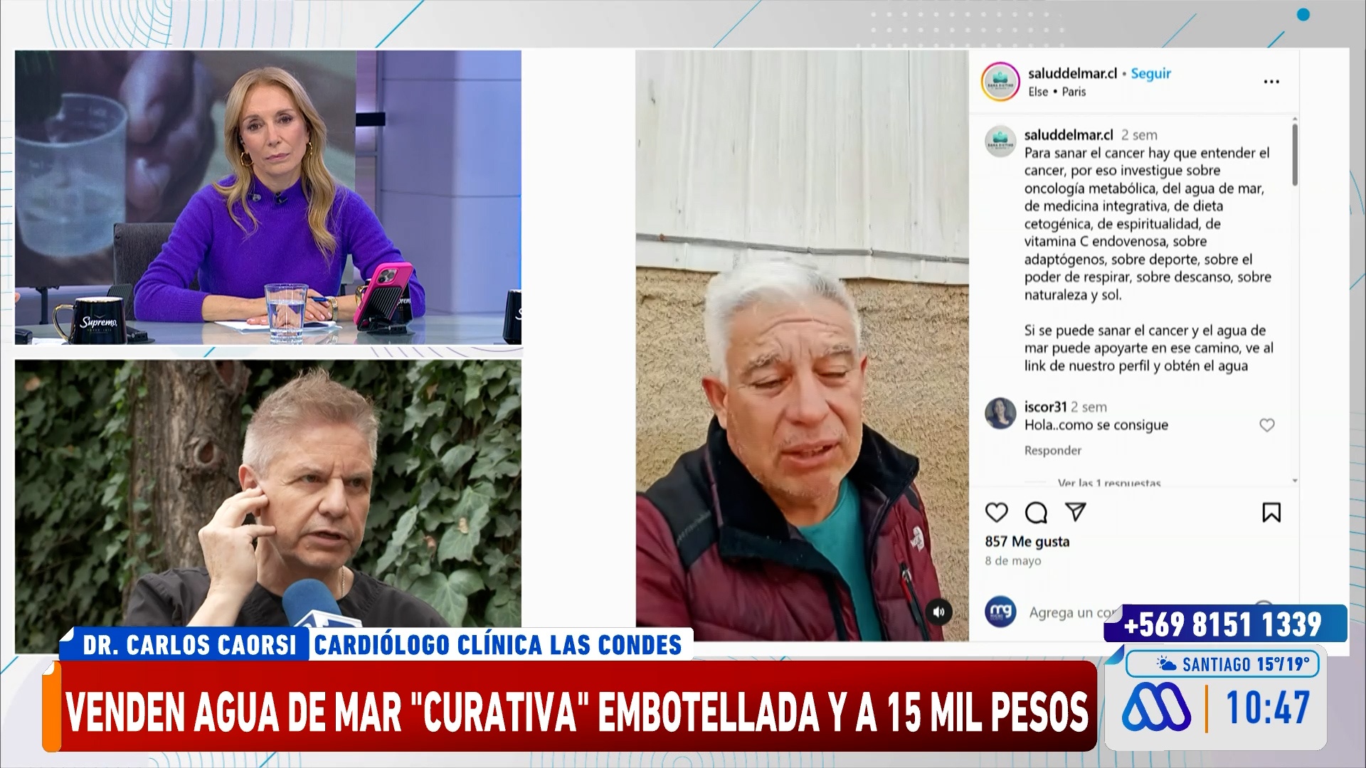 Polémica por agua de mar