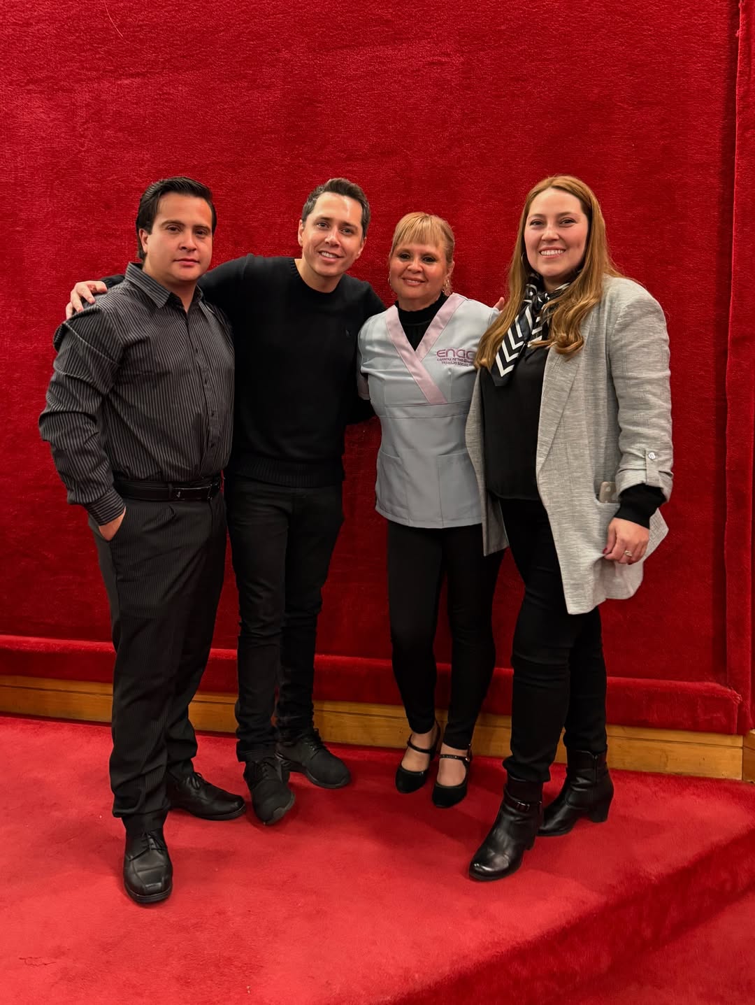 Karol Lucero y su familia