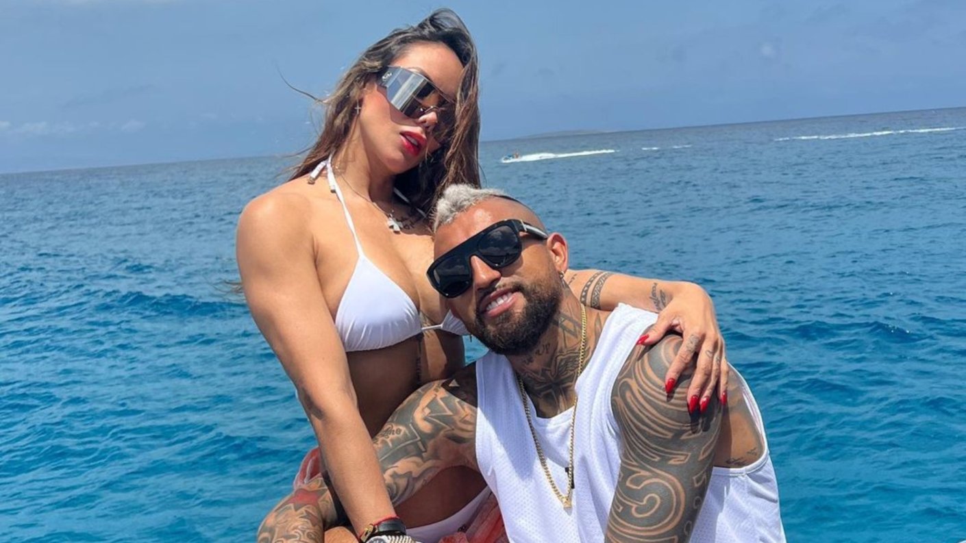 Arturo Vidal y Sonia Isaza