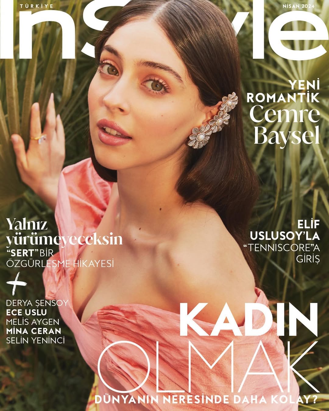Cemre Baysel para la revista InStyle Turquía