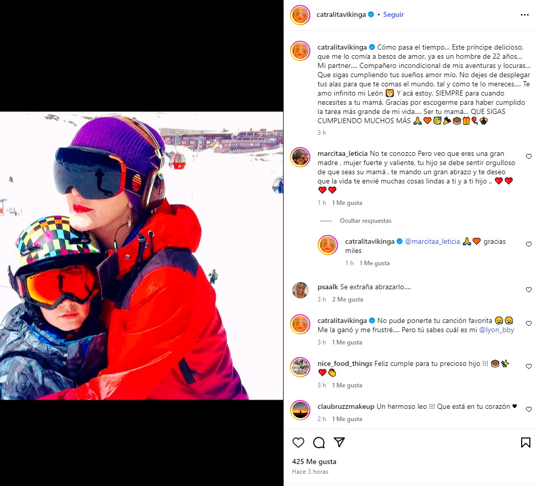 Catalina Pulido y su hijo León