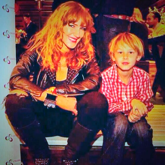 Catalina Pulido y su hijo León