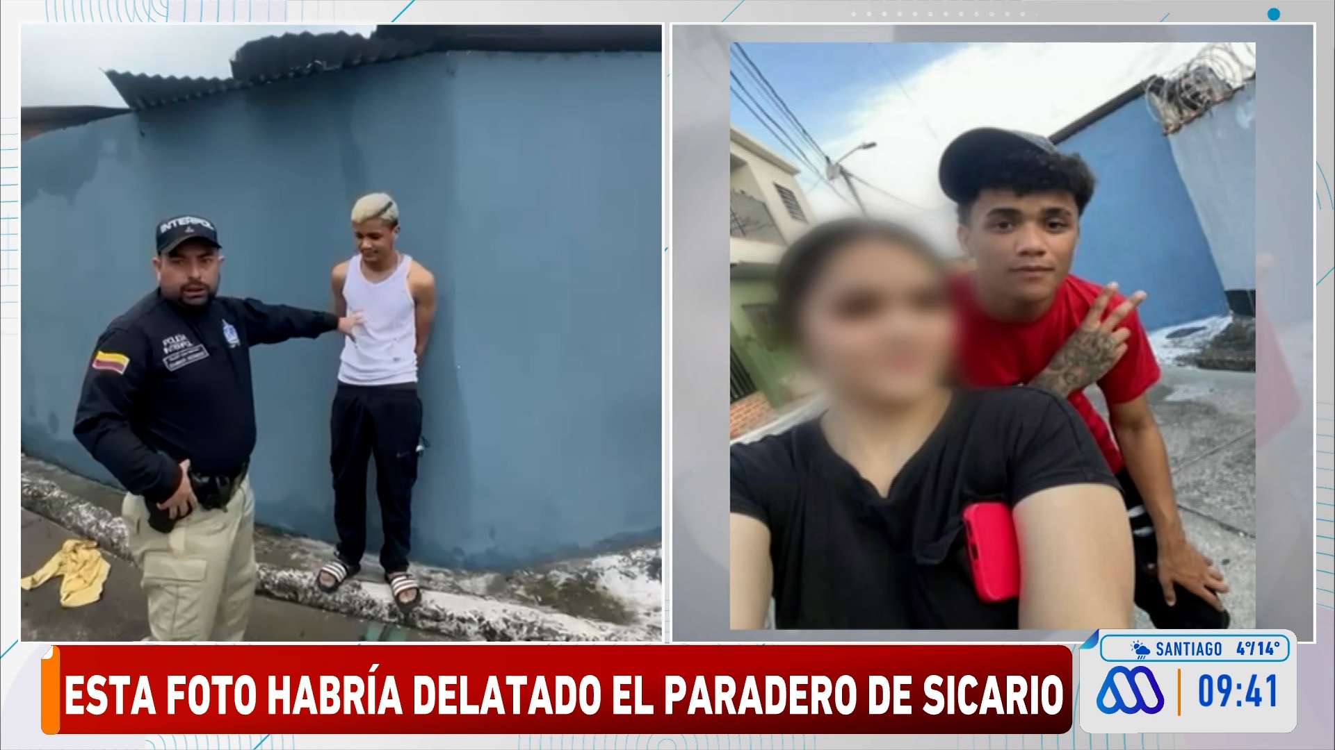 Selfie del sicario de Meiggs