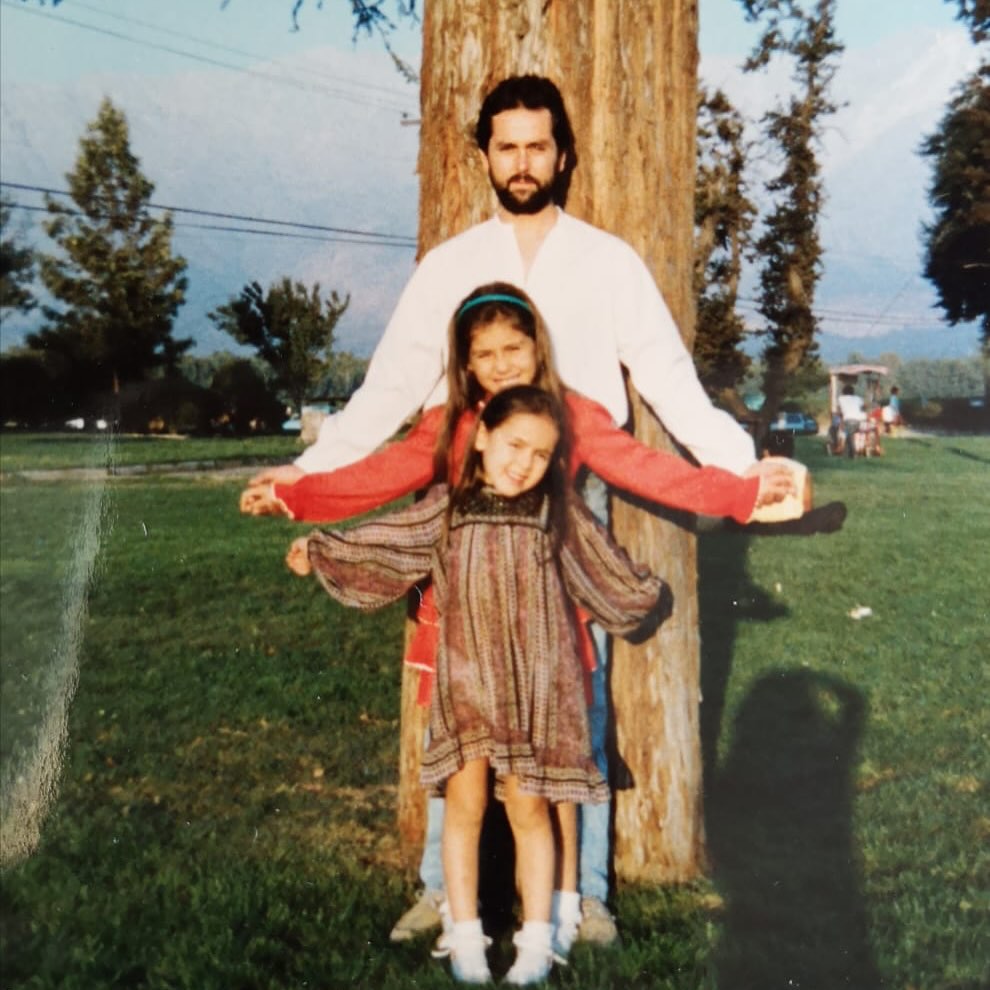 Maura Rivera y su padre