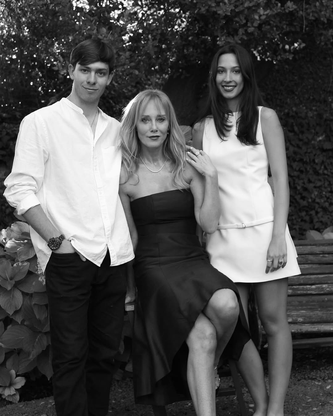 Soledad Bacarreza y sus hijos