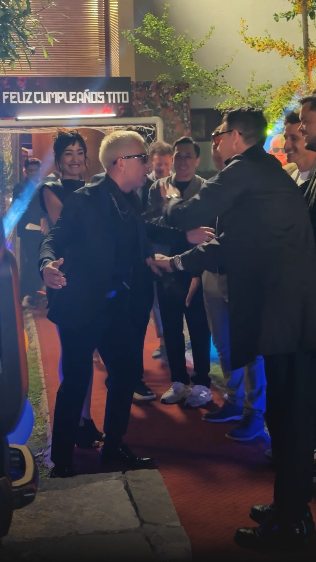 Tito Núñez y exfutbolistas