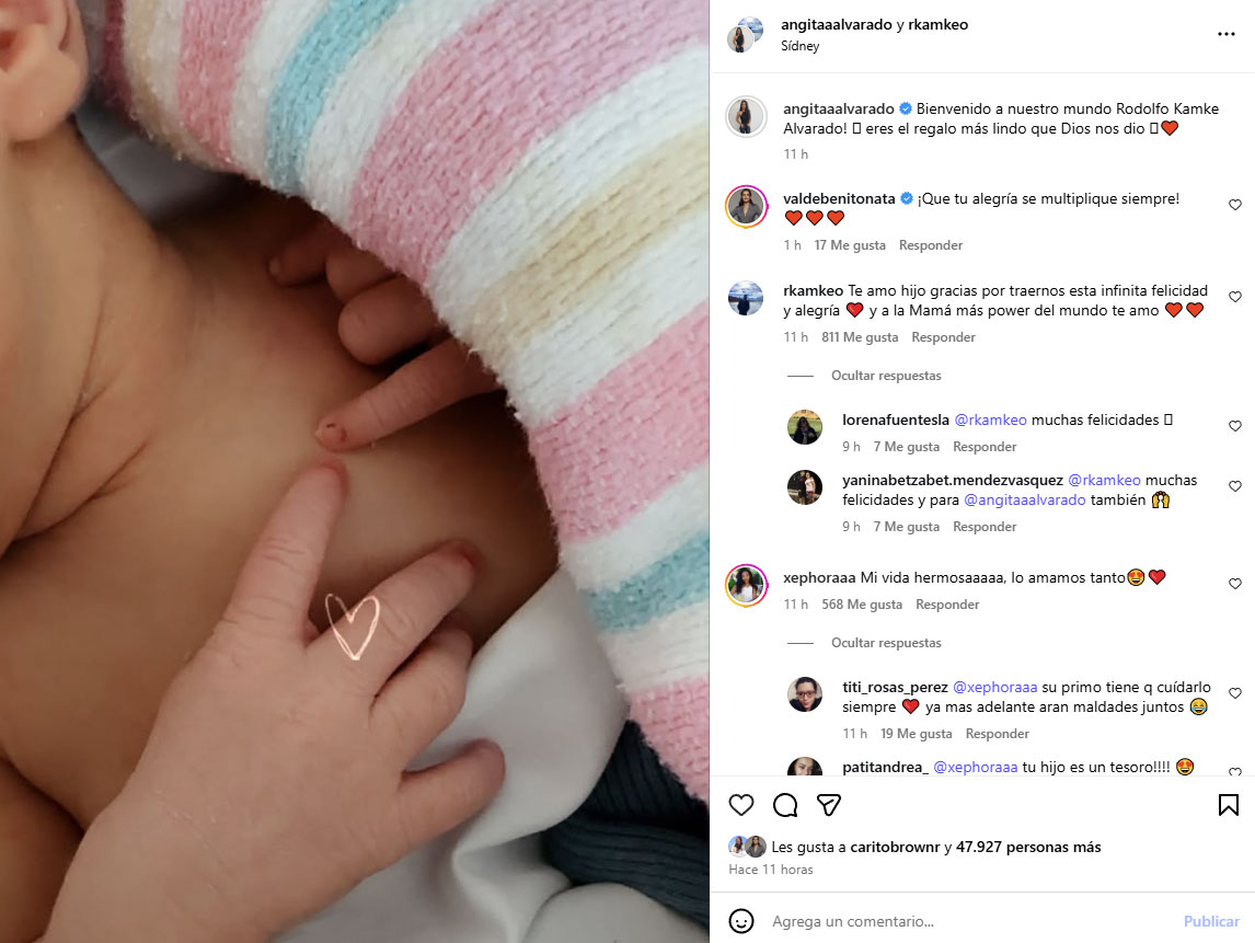 Hijo de Angie Alvarado