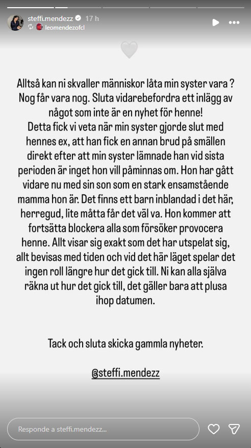 Comunicado de Leo Méndez