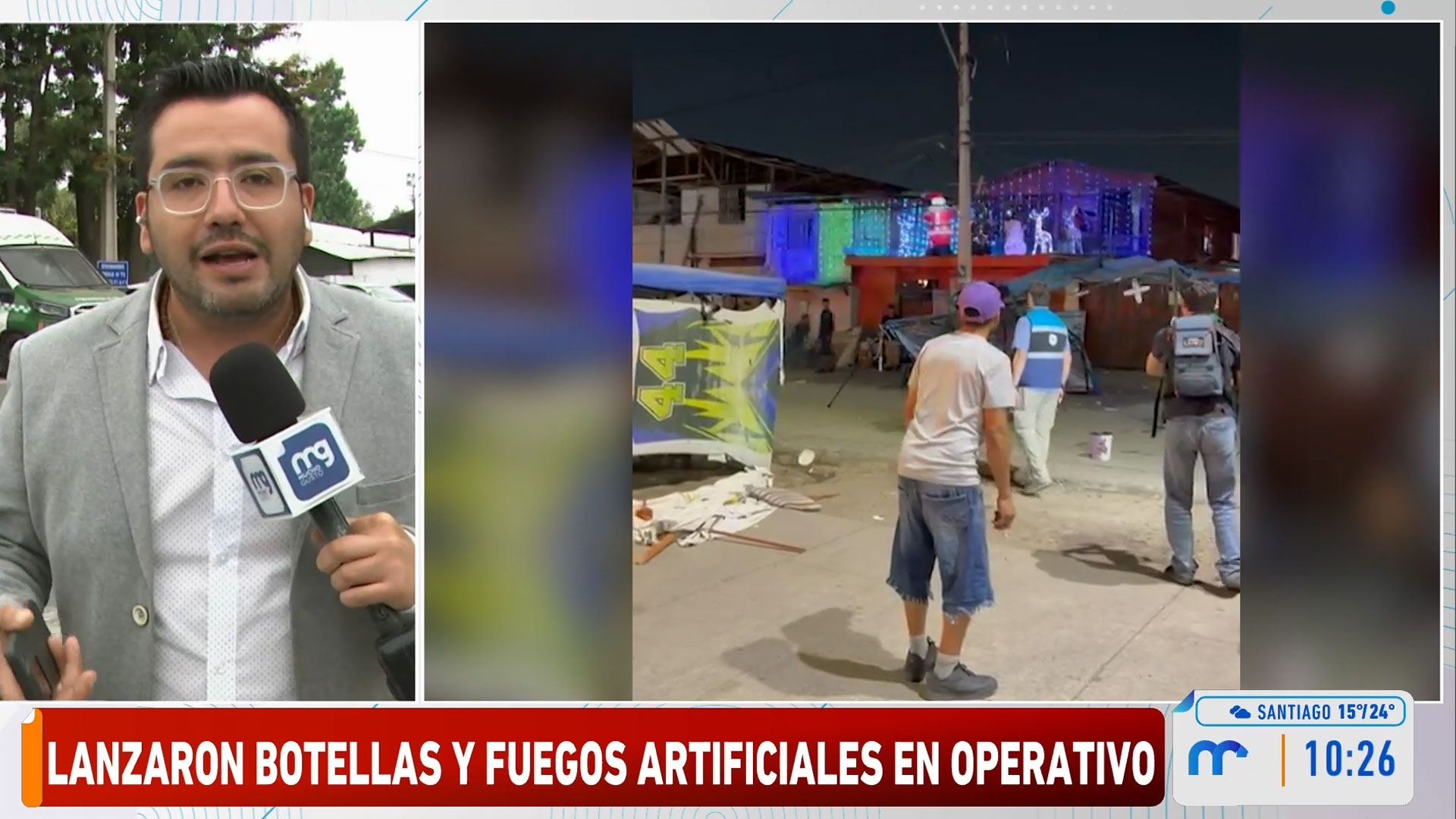 Desalojo de feria navideña en Peñalolén