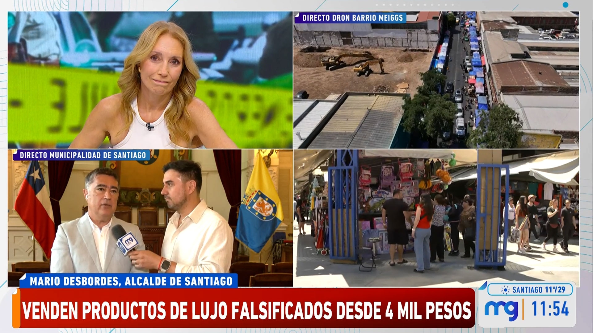 Mario Desbordes por barrio Meiggs