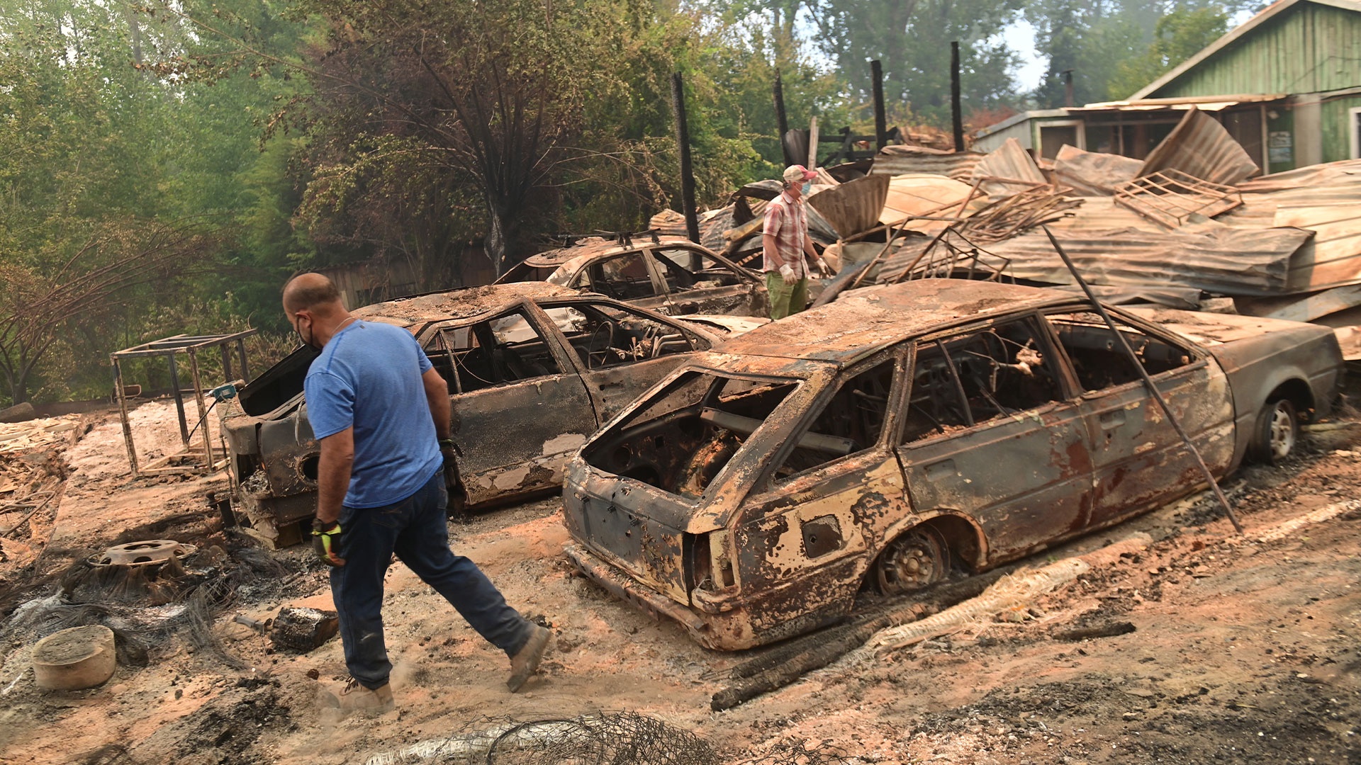 Incendio en la región del Biobío