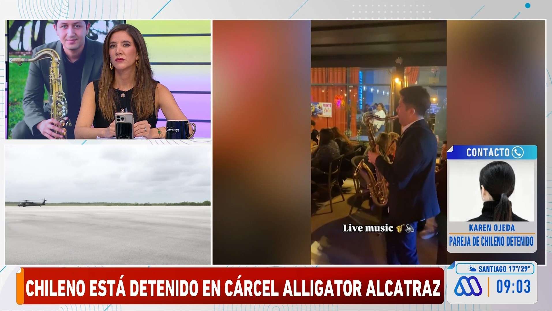 Músico detenido por ICE