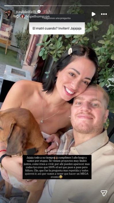 Felipe Thompson y Paula Bolatti