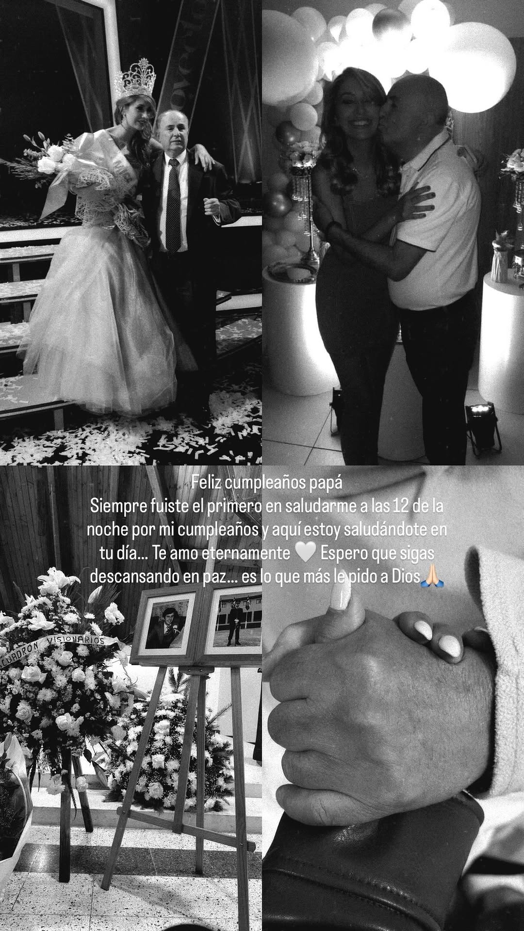 Camila Andrade y su padre