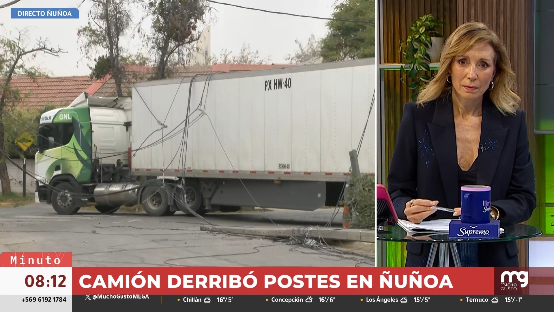 Camión en Ñuñoa
