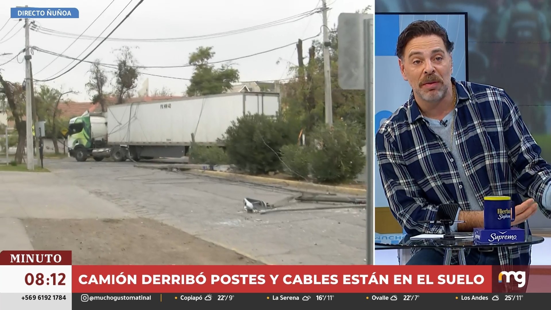 Vdeo capta momento exacto Ñuñoa