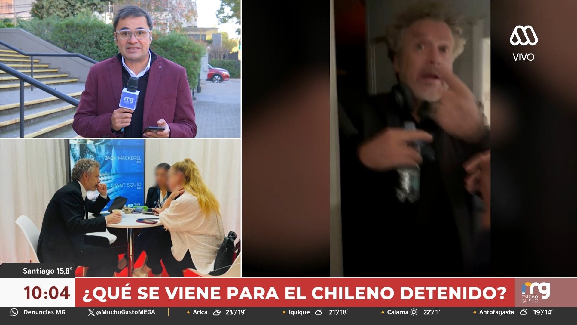 Germán Naranjo, chileno detenido en Brasil por insultos racistas