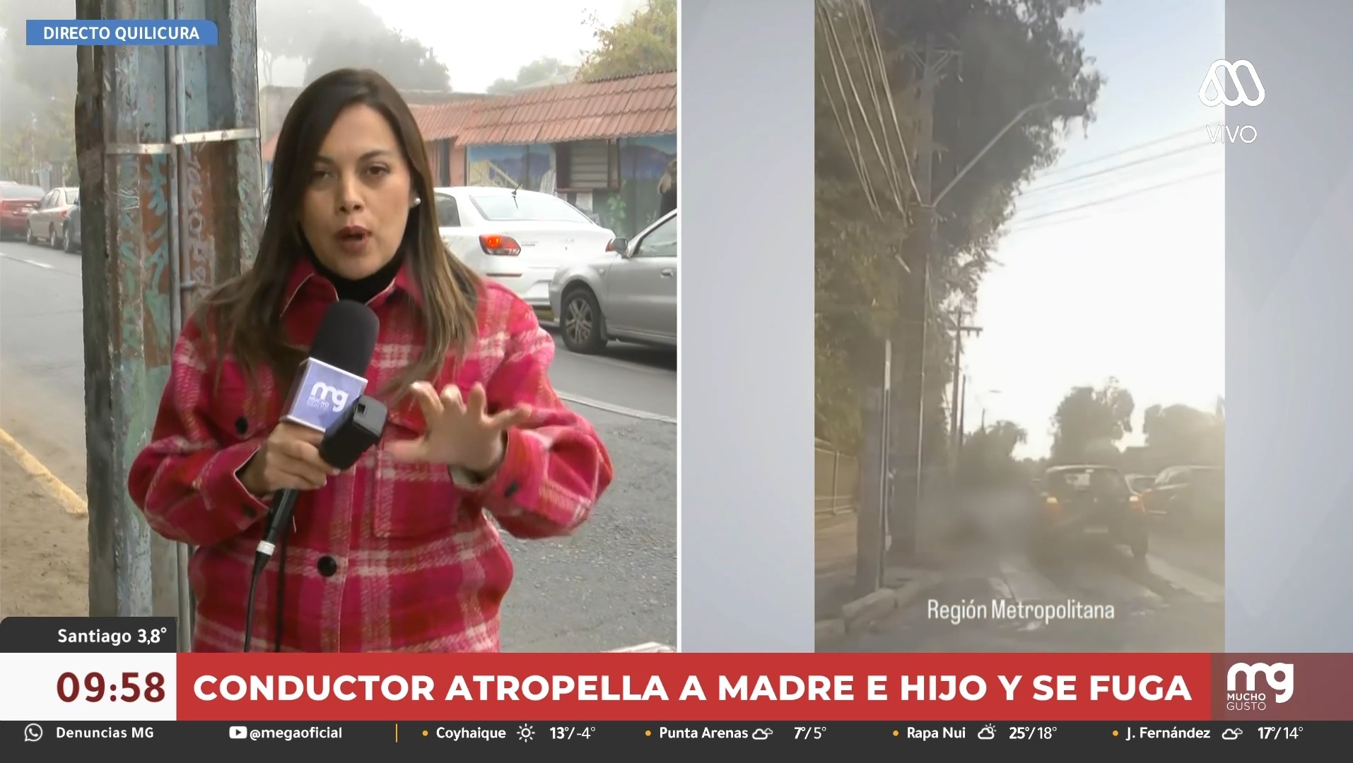 Conductor atropelló a mujer en Quilicura