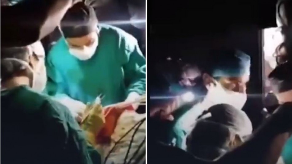Video muestra momento en que médicos del Hospital Barros Luco operaron sin luz Video muestra momento en que médicos del Hospital Barros Luco operaron sin luz