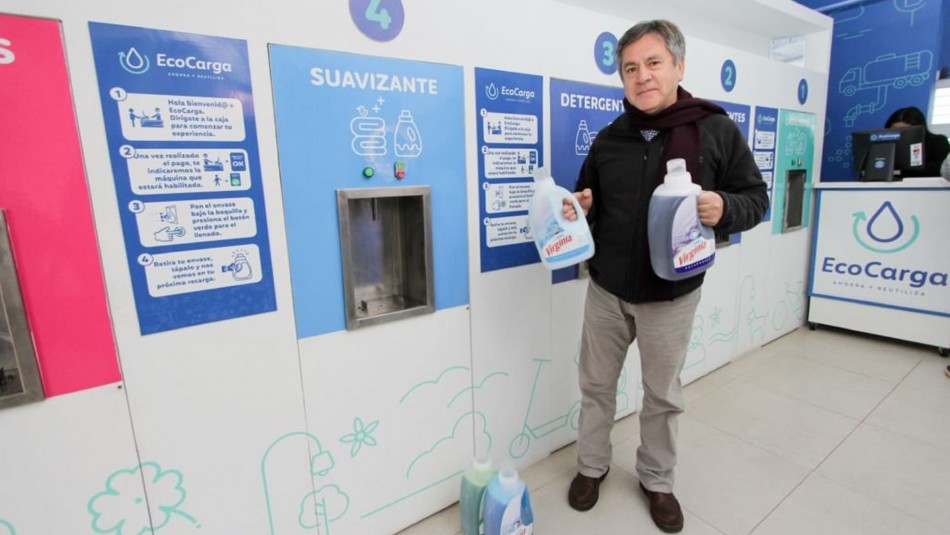EcoCarga Barato y ecológico: Emprendimiento chileno permite recargar productos de limpieza para el hogar