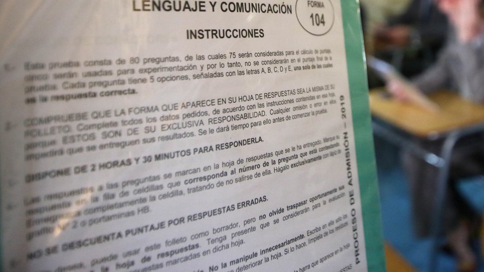Foto referencial PSU: Demre cambia horario de rendición de pruebas para