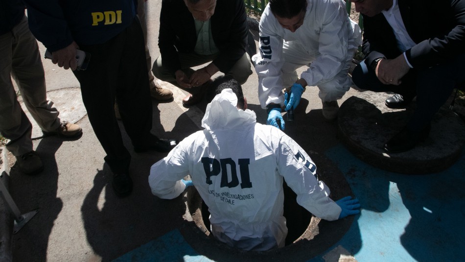 Túnel en Concón. Funcionarios de la PDI detuvieron a cinco sujetos que construyeron túnel para robar banco en Concón