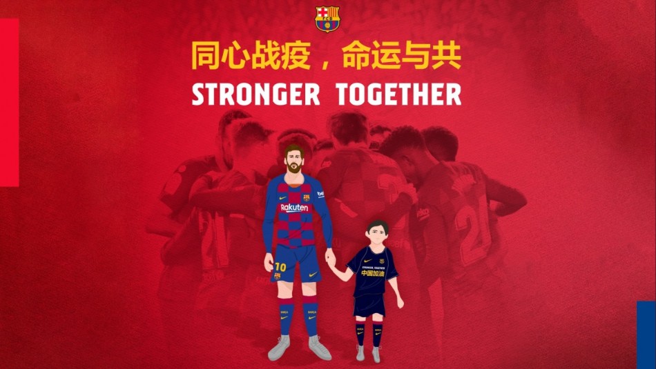 Barcelona homenajea a China Barcelona homenajea a China