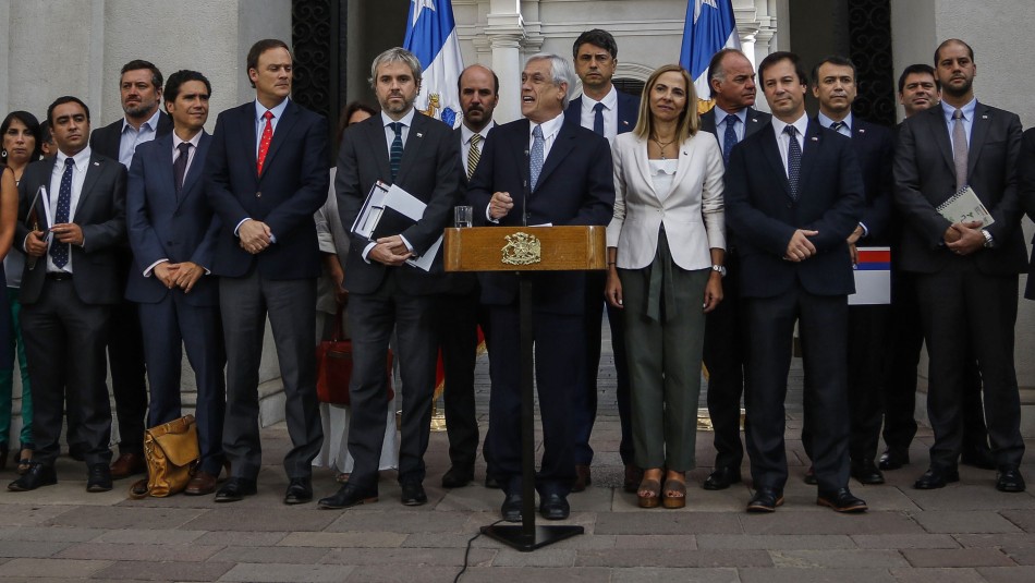 Piñera tras reunión de gabinete Piñera: