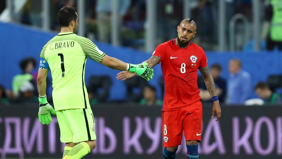 Arturo Vidal y Gary Medel Arturo Vidal y Gary Medel