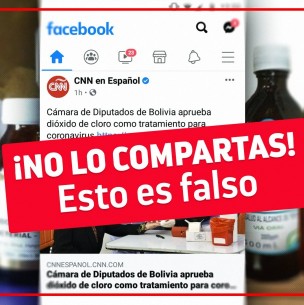 Fact checking: ¿El dióxido de cloro funciona para curar el coronavirus? Fact checking: ¿El dióxido de cloro funciona para curar el coronavirus?