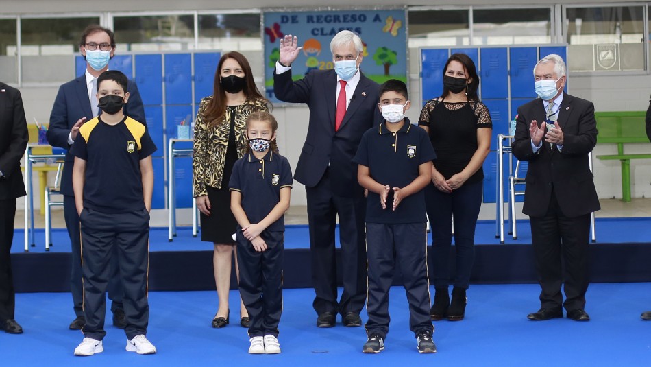 Presidente Piñera. Presidente Piñera da inicio al año escolar 2021: