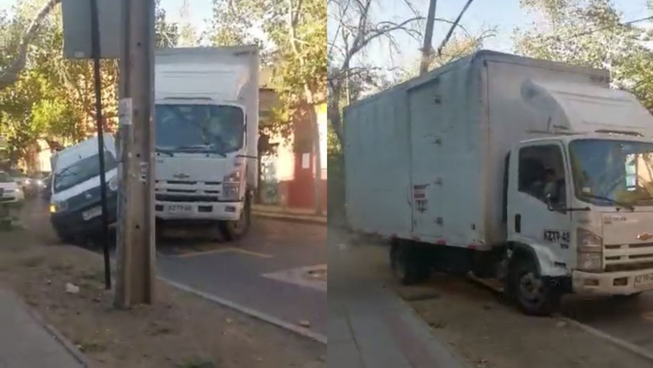 Video muestra día de furia de camionero: Chocó reiteradamente a vehículo menor y botó poste Video muestra día de furia de camionero: Chocó reiteradamente a vehículo menor y botó poste