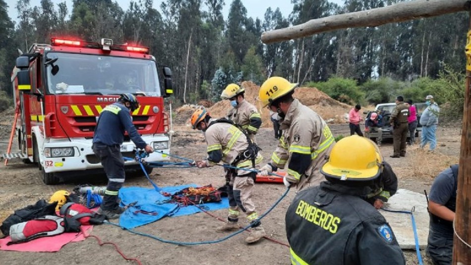 Hombre muere tras caer en un pozo de 30 metros en Limache Hombre muere tras caer en un pozo de 30 metros en Limache